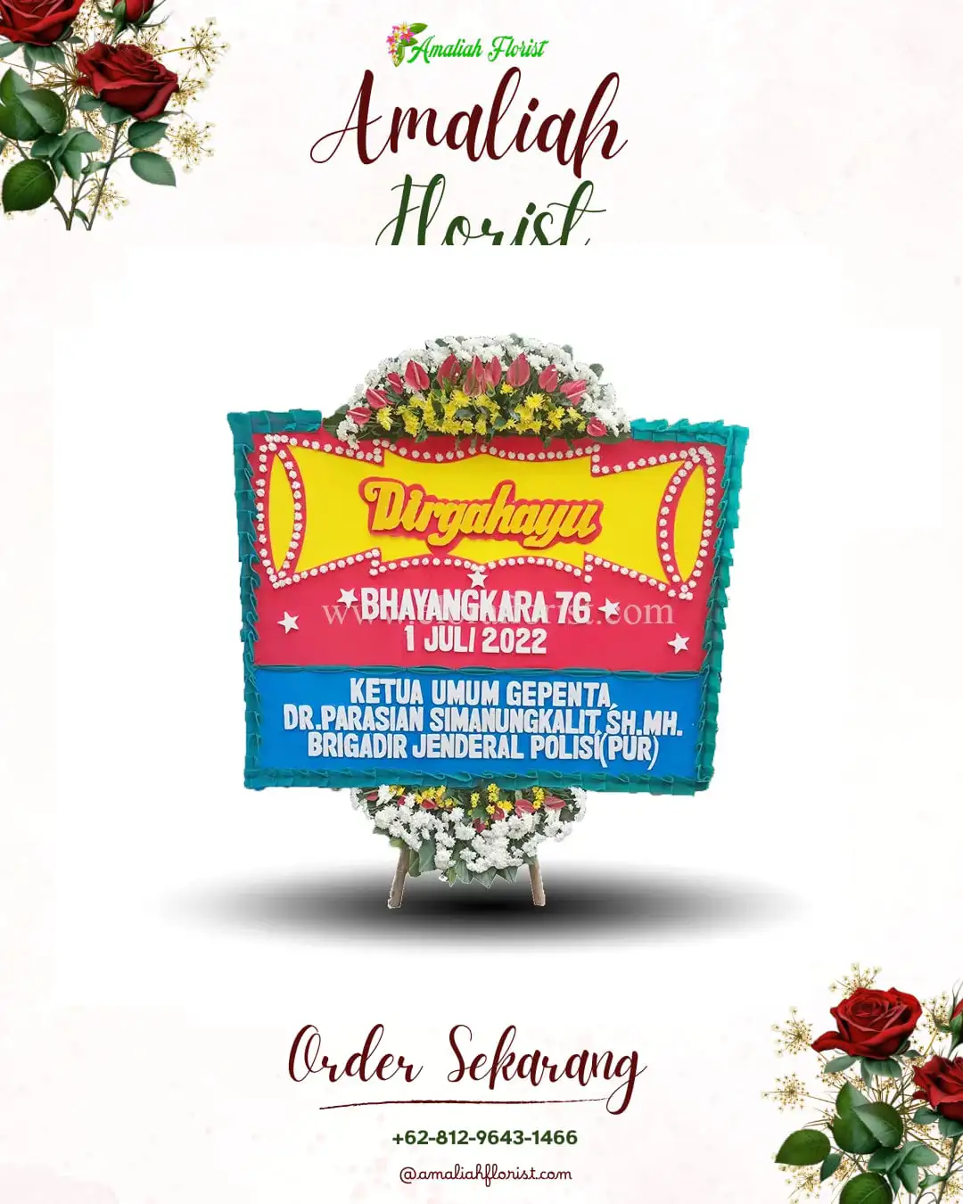 Papan Bunga HUT Ulang Tahun Sukorambi